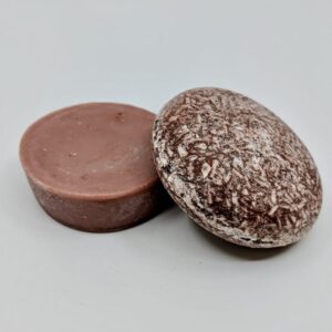 Pink Maverick brand Moroccan Argan oil solid shampoo and conditioner bars.