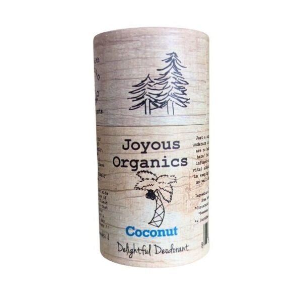 Organic, plastic-free deodorant in coconut scent