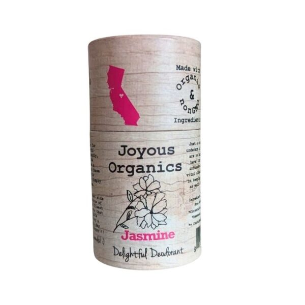Organic, non-GMO, plastic-free deodorant in Jasmine scent
