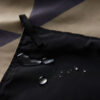 Close up of water resistant, recycled travel festival blanket