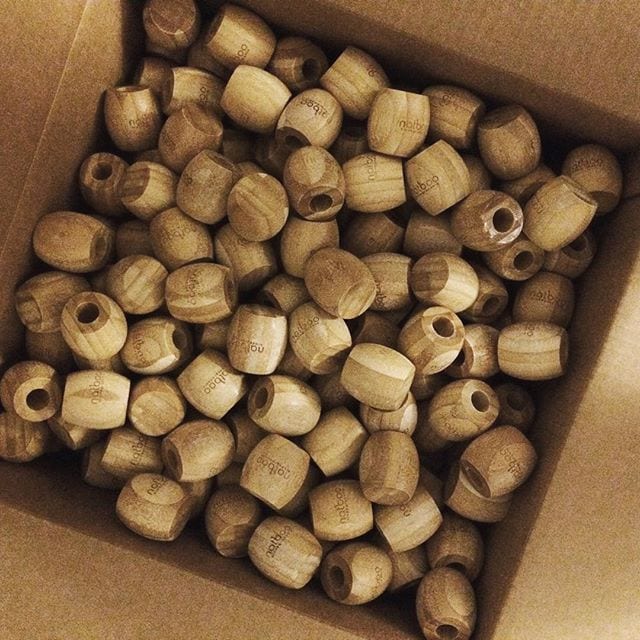 A box of Natboo bamboo toothbrush holders.