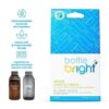 Eco friendly Hydrapak brand Bottle Bright all-natural biodegradable bottle cleaning tablet in blue and white sustainable packaging.