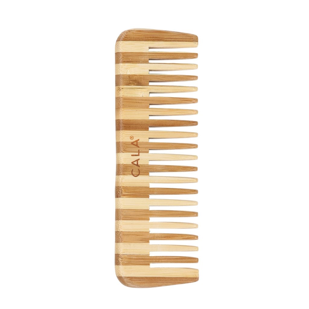 Cala brand 150 MM wide tooth natural bamboo comb