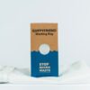 Environmentally friendly Guppyfriend brand anti-microplastic white laundry bag with sustainable recycled packaging.