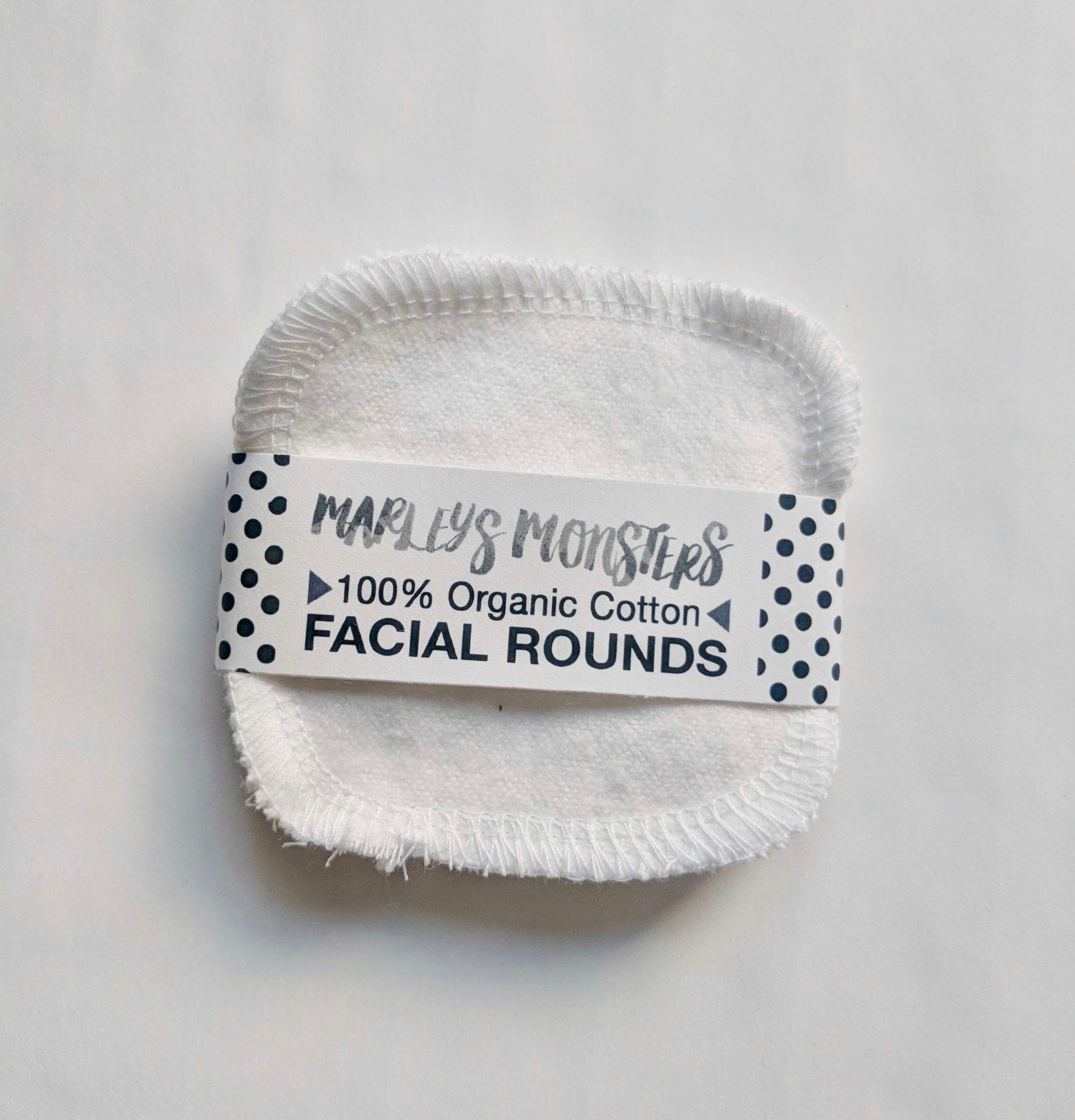 MARLEYSMONSTERS-FACEWASHINGTRAVELKIT-3PC-6 Marley's Monsters brand organic cotton facial rounds; a great alternative to disposable cotton rounds