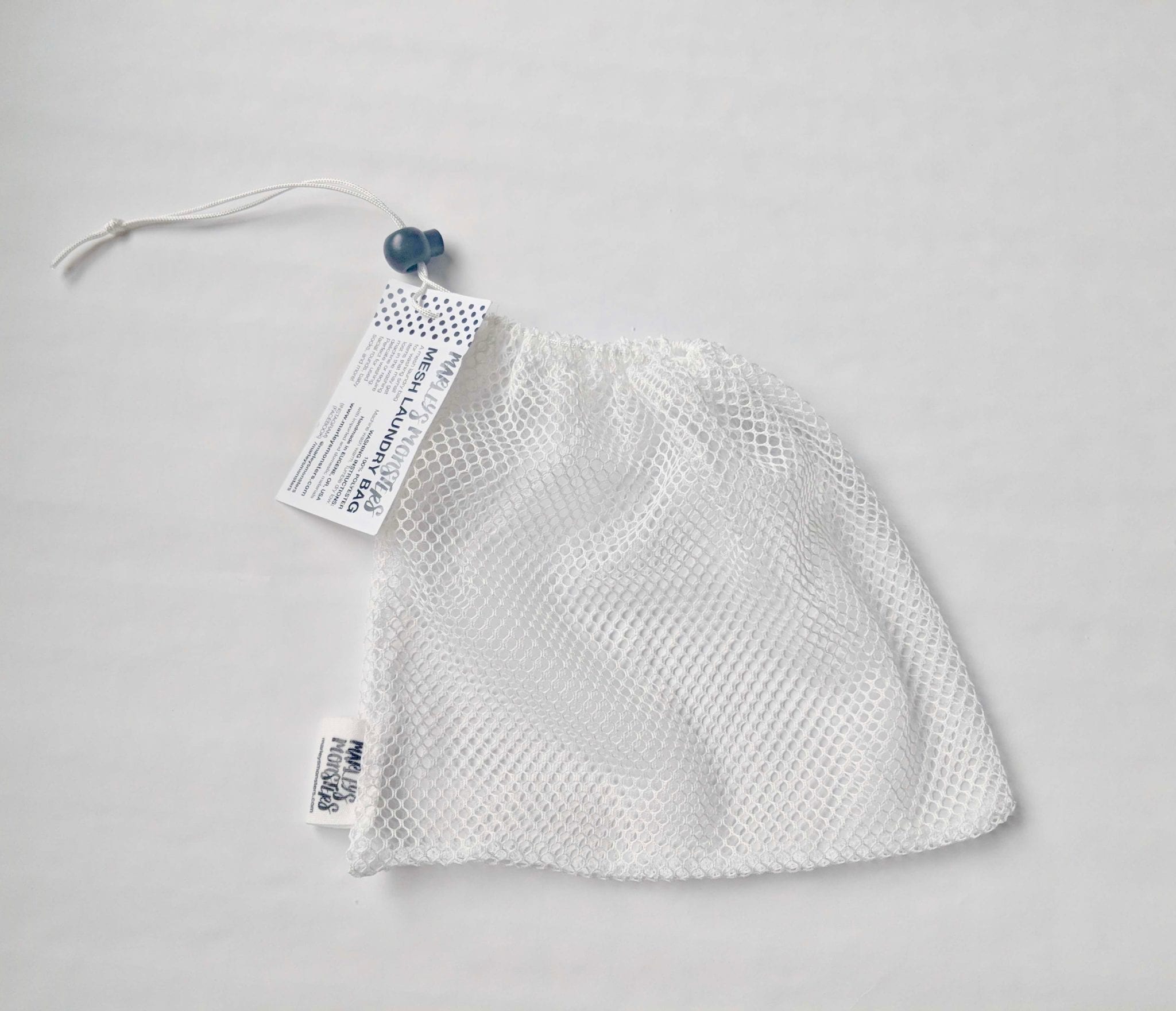 MARLEYSMONSTERS-FACEWASHINGTRAVELKIT-3PC-3 Marley's Monsters brand mesh laundry bag, handmade in Eugene, Oregon