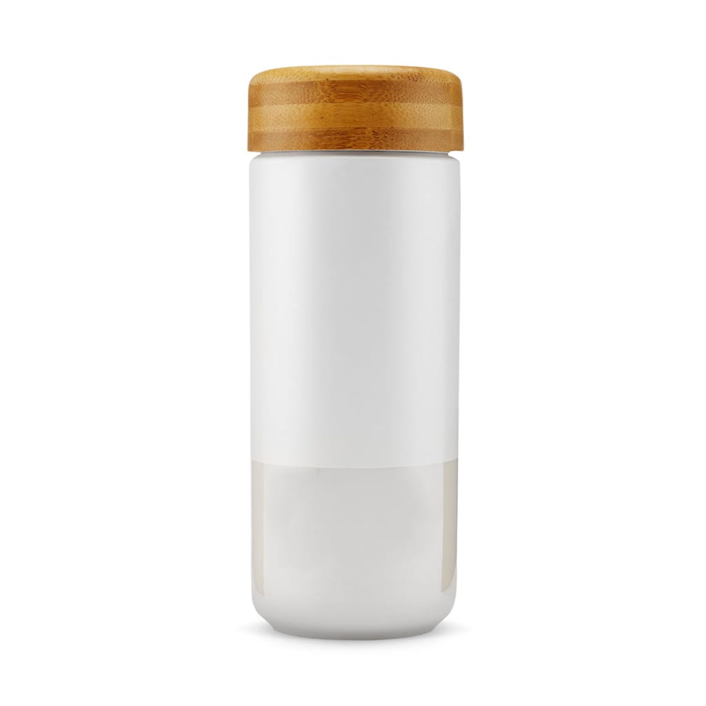 Sustainable U-Konserve brand insulated white ceramic and stainless steel