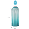 The .7 liter Vapur water bottle is 10 inches tall and 5 inches wide