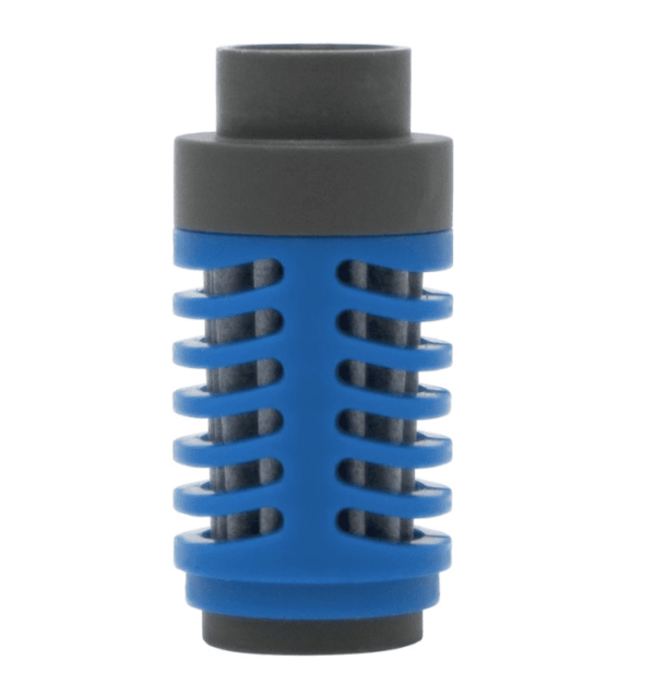 Mizu brand 360 water filter has a forty gallon lifespan and removes up to 99.9% of bacteria and contaminants; for use with wide mouth Mizu bottles with straw lid