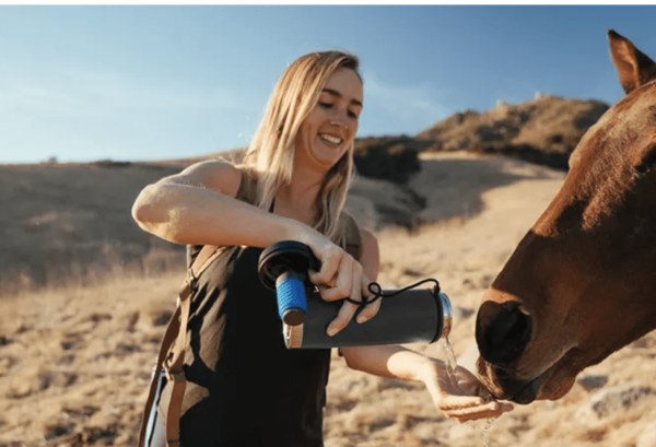 Mizu brand 360 water filter has a forty gallon lifespan and removes up to 99.9% of bacteria and contaminants; for use with wide mouth Mizu bottles with straw lid