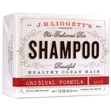 J.R. Liggett's brand sustainable Old Fashioned Shampoo Bar, Original Formula, in sustainable wrapper.