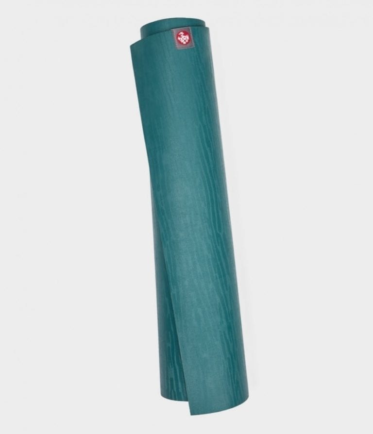 Manduka brand natural rubber 4mm yoga mat in sage/green