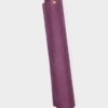Manduka brand natural rubber 4mm yoga mat in acai purple
