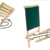 Visual four step assembly instructions for Blue Ridge Chairs brand American ash Blue Ridge camping chairs.