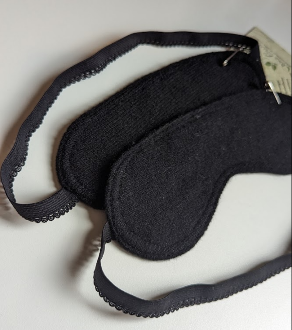 recycled cashmere eye mask