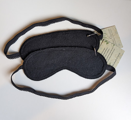 cashmere travel eye mask