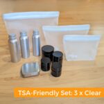 TSA-Friendly Set: 3 x Clear Bags