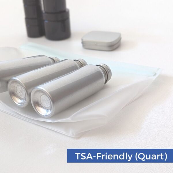 Flat pack travel toiletry TSA friendly 3-1-1 bag