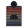 Eco-friendly, recycled kids changing poncho in Pinstripes Multi from Nomadix
