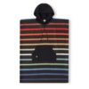 Eco-friendly, recycled kids changing poncho in Pinstripes Multi from Nomadix