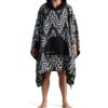 Man wearing Teton Black quick dry Poncho Towel from Nomadix