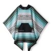 Front view of Baja Aqua Poncho Towel from Nomadix for sustainable travel