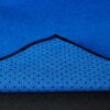 Sustainable Yogitoes non-slip cloth mat from recycled bottles in blue