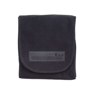 Black recycled fleece Bioscarf to replace N95 mask