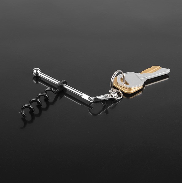 Twistick shown next to a set of keys to show its small size.