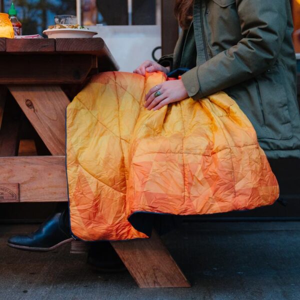 100 Recycled Nanoloft Puffy Blanket Travel Size Sustainable Travel