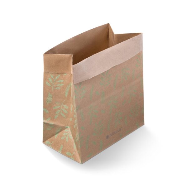 Planet friendly 1.5 gallon home composting bag of recycled kraft paper