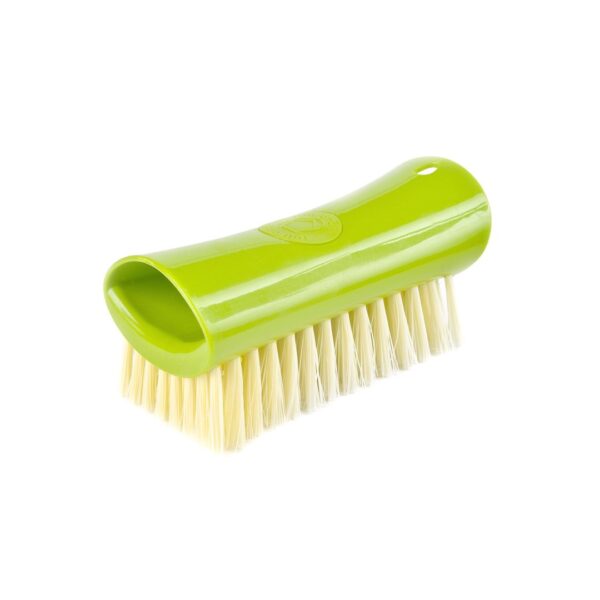 Green, recycled plastic scrub brush from Full Circle