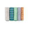 Set of 5 recycled microfiber cleaning cloths from Full Circle Home for sustainable cleaning products