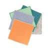 Set of 5 recycled microfiber cleaning cloths from Full Circle Home for sustainable cleaning products