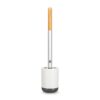 Eco friendly cleaning toilet brush with recycled materials and ceramic base