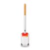 Eco friendly cleaning toilet brush with recycled materials and ceramic base