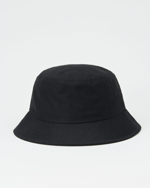 packable organic cotton black bucket hat by tentree