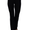 JJWinks Happy Hour pants, shown here in black, have a no muffin top higher waist band. Made in the USA with eco-friendly Tencel Modal fabric.