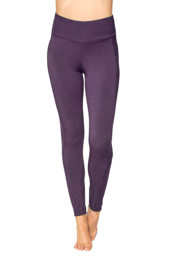 The JJWinks Cloud 9 leggings, shown here in amethyst, are made from eco-friendly fabrics in Los Angeles, California.