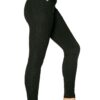 The Cloud 9 leggings b JJWinks, made from eco-friendly Tencel Modal material, shown here in black, is soft and buttery and made in USA!
