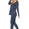 The Cloud 9 leggings b JJWinks, made from earth-friendly Tencel Modal material, shown here in navy, is soft and buttery and made in USA!