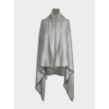 The eco-friendly Artisanal Cape Infinity Lite, shown here in silver, is made from 100% organic Himalayan wool and is woven by women artisans.