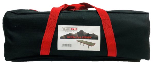 Bag of durable Airtite foldable cot for camping