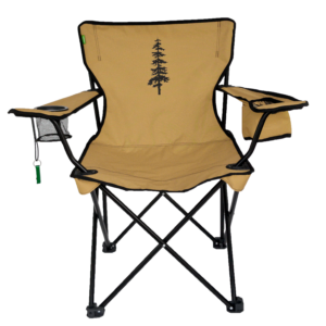 The C-Series Rider Travel Chair is eco-friendly and is made with REPREVE recycled fabric. The chair comes with a cup holder, integrated bottle opener, and brown recycled fabric.