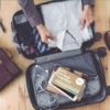 Traveler packing with eco-friendly paper laundry detergent pack