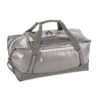 The 60L Eagle Creek Migrate Duffel Bag comes in five colors, including this rock river silver color with light silver fabric and dark silver or grey accents. This eco-friendly bag is made with 100% recycled materials.