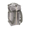 The sustainable migrate duffel bag by Eagle Creek, shown here in river rock silver, is a 90 liter duffel bag that is made from durable and weather-resistant recycled materials. It has versatile backpack straps that can be tucked away when not in use.