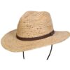 Organic raffia crushable travel hat