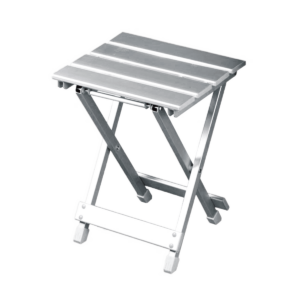 Portable aluminum Canyon side table for camping and travel