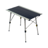 Full-heigh view of adjustable Grand Canyon aluminum, portable outdoor travel table